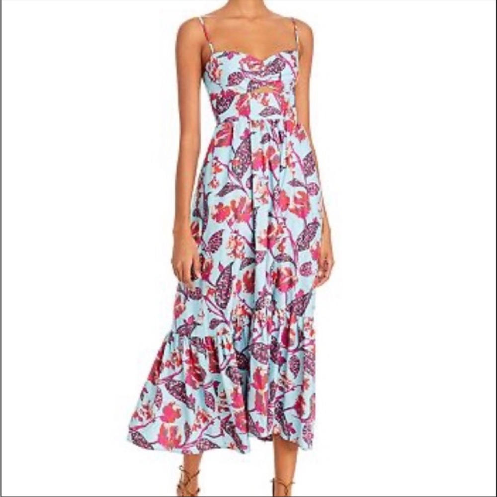 A.L.C. Emilia Printed Cotton Maxi Dress sz 4